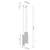 Sollux SL.1595 - Luster na lanku KARBON 3xGU10/10W/230V krem boje
