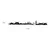 Wallity Zidna dekoracija Istanbul Skyline, 117x0.15x13 cm, 1.5 mm, Crna