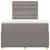 Vidaxl Box spring postelja z vzmetnico taupe 120x200 cm blago