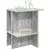 Kava Stol 2 pcs Siva sonoma 40 x 30 x 49 cm Konstruirano drvo