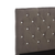 vidaXL Posteljni okvir sivo blago 90x200 cm