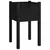 Vrtna sadilica crna 40 x 40 x 70 cm od masivne borovine