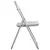 Sklopiva stolica 2 pcs Bijela i siva 48 x 43,5 x 81 cm