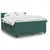Vidaxl Box spring postelja z vzmetnico temno zelena 200x200 cm žamet
