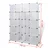 Modularni ormarić s 14 pretinaca bijeli 37 x 146 x 180,5 cm