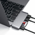 SATECHI Aluminium Type-C Passthrough USB Hub (3x USB 3.0,MicroSD) - Space Grey