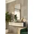 Hanah Home komoda Meyra 120, 120 cm, antracit / travertin / zlatna