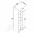 Hanah Home BA290 ormar 90 × 210 × 57,5 cm, peščana