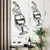 Atelier Del Sofa Zidna dekoracija Glass of Wine Girl-APT749 M, 33x69 cm, 1.2 mm, Crna