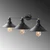 Opviq Zidna lampa E27 Socket, Crno-Bronzana