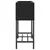 Vrtne sadilice s policom 2 kom crne 70 x 28 x 70 cm poliratan