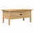 vidaXL Klubska miza s predalom BODO Medeno rjava 100 x 55 x 45,8 cm