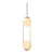 Viseča svetilka v zlati barvi s steklenim senčilom o 20 cm Arch – Squid Lighting