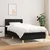 shumee Box spring postelja z vzmetnico črna 90x200 cm blago