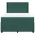 Vidaxl Box spring postelja z vzmetnico temno zelen 140x190 cm žamet