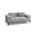 Atelier del Sofa Dvosed na razvlačenje Montana 91x85x184cm Sivi