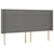 Vidaxl Box spring postelja z vzmetnico LED temno siva 200x200 cm blago