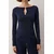 Trendyol Milla ženska bluza Twoaw26Bz00130, tamnoplava