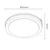 LED PLAFONJERA MONA-300-30W 3000/4000/6500K IP65 DRVO