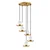 Opviq Luster Yildo-M-7007, 43x43x111cm, IP20, Belo-zlatne boje