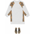 Burberry Kids - vintage check panel cotton sweater dress - kids - White