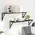 Police na zidu s policom 2 pcs Crni hrast 80 x 25 x 25,5 cm