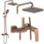 Komplet za prhanje PREMIUM REA JOE Brush Copper