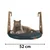 Paws & Whiskers Ležaljka za mačke sa ramom za radijator, 52 × 35 cm, Tamnoplava