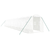 Staklenik s čeličnim okvirom bijeli 28 m2 14 x 2 x 2 m