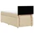 Vidaxl Box spring postelja z vzmetnico krem 90x200 cm blago