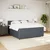 Vidaxl Box spring postelja z vzmetnico temno siva 180x200 cm žamet