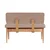 Hanah Home Trpezarijska klupa Vina Bank 110x85x46cm Bež