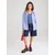 ONLY Bluza ONLOREGON svetlo modra/vijolično modra/bela