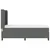 Vidaxl LED Box Spring Postelja Temno siva 80 x 200 cm blago