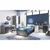 Krevet Laser 90/200 cm , plava, siva, bela