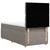 Vidaxl Box spring postelja z vzmetnico taupe 100x200 cm blago