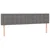 vidaXL Box spring postelja z vzmetnico LED temno siva 180x200 cm blago