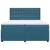 Vidaxl Box spring postelja z vzmetnico modra 200x200 cm žamet