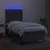 Vidaxl Box spring postelja z vzmetnico LED temno siva 90x190 cm blago