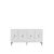 Hanah Home komoda Salkim 150, 150 cm, srebrna / bela