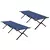 Sklopivi kamperski krevet 2 pcs Plava 193 x 69 x 45 cm
