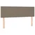 Vidaxl Box spring postelja z vzmetnico taupe 140x200 cm blago