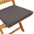 Sklopiva stolica s jastukom 4 pcs Siva 49 x 57,5 x 92 cm
