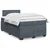 Vidaxl Box spring postelja z vzmetnico temno siv 120x190 cm žamet