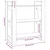 Ormar za knjige/Pregrada za sobu 80x35x91 cm Masivno drvo Bor