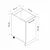 Hanah Home kuhinjski element Minar 7958, 40 cm, beli / antracit
