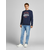 JACK & JONES Sweater majica Brat, mornarsko plava / bijela / crvena