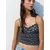 Pull&Bear Top PACIFIC mornarska/rumena/zelena/staro roza