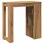 Barski stol s stalcima boja hrasta 102x50x103,5 cm drveni