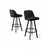 Hanah Home Set barskih stolica Atex, 44x105x42 cm,6 komada, Antracit